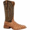 Durango Men's PRCA Collection Full-Quill Ostrich Western Boot, ANTIQUED SADDLE, B, Size 8.5 DDB0472